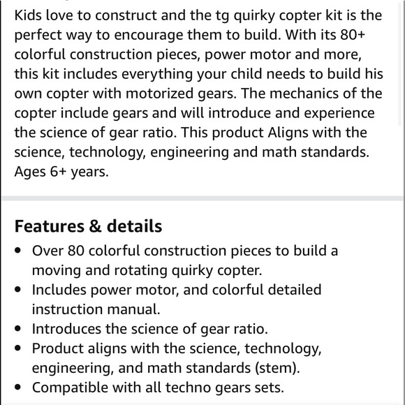 NWOT Techno Gears - Crazy Copter - Picture 3 of 3